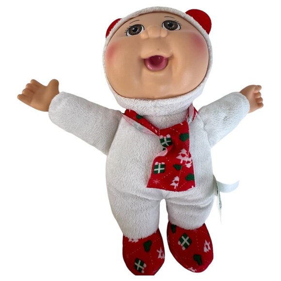 3 Vintage Cabbage Patch Kids Snowflake And 1 Adoptimals Cat Plush Toy Set - Picture 2 of 10